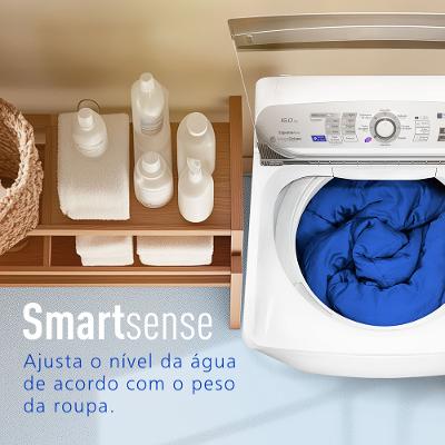 Máquina de Lavar Panasonic Função Antibactéria AG 16kg Branco - NA-F160B6W