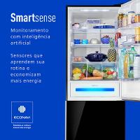 Geladeira Panasonic  Frost Free 480L A+++ Black Glass - NR-BB71GVFB - 3