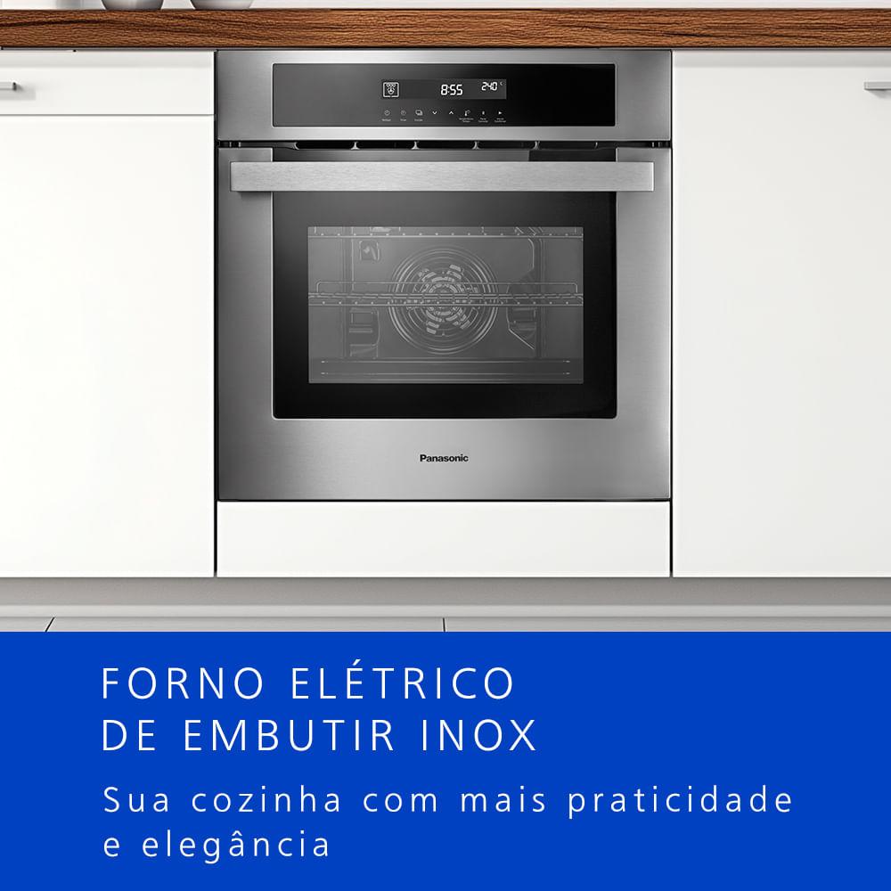 Forno Elétrico de Embutir Panasonic Multifunções 80L Inox - HL-CX668SRPK - 2