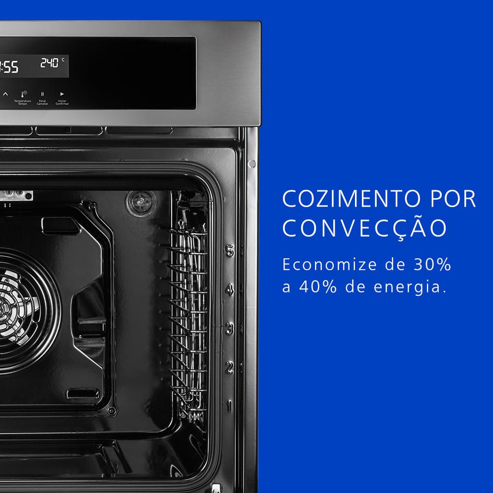 Forno Elétrico de Embutir Panasonic Multifunções 80L Inox - HL-CX668SRPK - 4