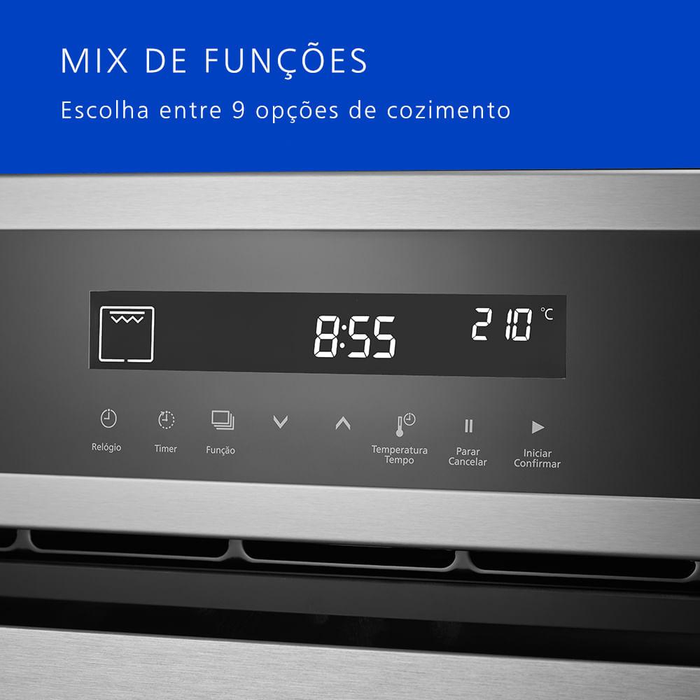 Forno Elétrico de Embutir Panasonic Multifunções 80L Inox - HL-CX668SRPK - 6