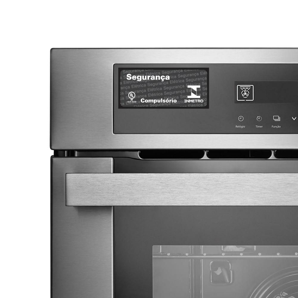 Forno Elétrico de Embutir Panasonic Multifunções 80L Inox - HL-CX668SRPK - 10