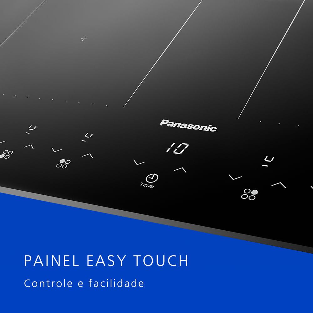 Cooktop de Indução Panasonic 4 Zonas Painel Touch Preto - KY-W648CLRPK - 4