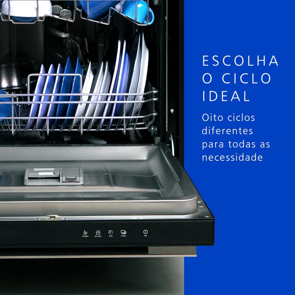 Lava-Louças Panasonic 15 serviços e Design Premium Preta - NP-6M1MBKBRP - 6