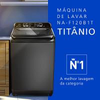 Máquina de Lavar Panasonic Função Vanish 12kg Titânio - NA-F120B1T - 2