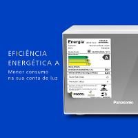 Microondas Panasonic Tecnologia Pega Fácil 21L Branco Espelhado - NN-ST27LWRU - 3