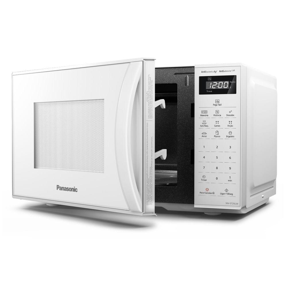 Microondas Panasonic Tecnologia Antibactéria AG 21L Branco - NN-ST25LWRU - 8