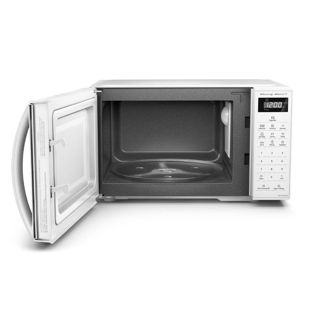Microondas Panasonic Tecnologia Antibactéria AG 21L Branco - NN-ST25LWRU - 9