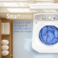 Máquina de Lavar Panasonic função Vanish Branco mais Branco 14kg Branca - NA-F140B1W - 5