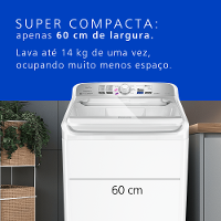 Máquina de Lavar Panasonic função Vanish Branco mais Branco 14kg Branca - NA-F140B1W - 9