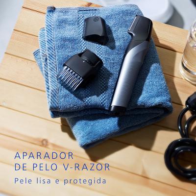 Aparador de Pelos Corporal Ideal+ Panasonic V-razor Ideal para Peles Sensíveis Bivolt - ER-GK80-S572