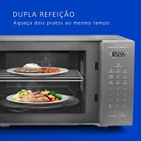 Microondas Panasonic Dupla Refeição 27L Prata - NN-ST55LMRU