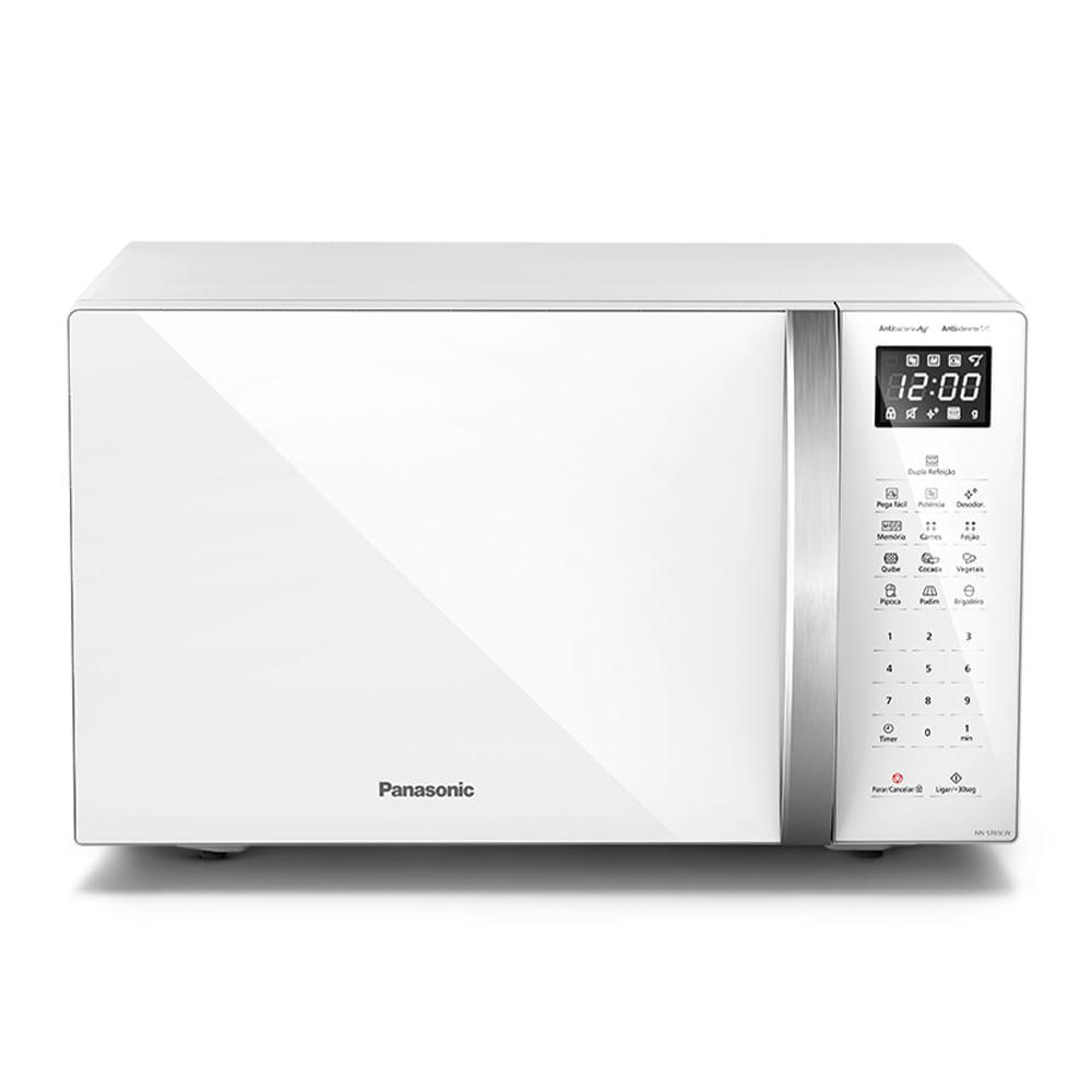 Microondas Panasonic Dupla Refeição 34L Branco - NN-ST65LWRU - 1