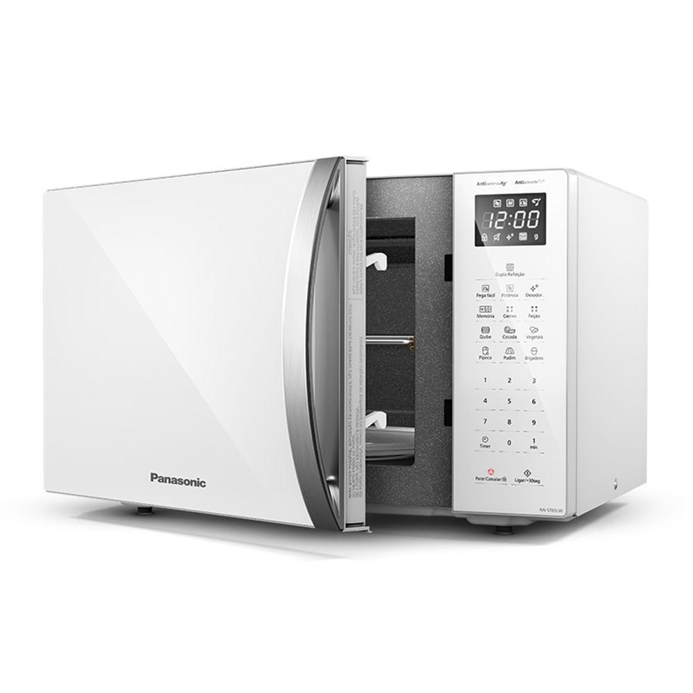 Microondas Panasonic Dupla Refeição 34L Branco - NN-ST65LWRU - 8