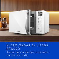 Microondas Panasonic Dupla Refeição 34L Branco - NN-ST65LWRU - 2