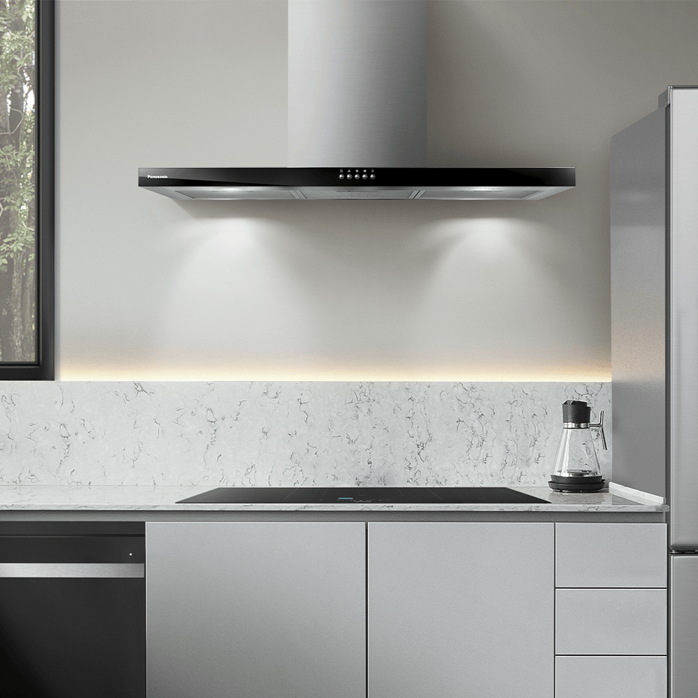 Coifa de Parede Panasonic com Modo Depurador 90cm Black Glass - FV-9HSDB2 - 8