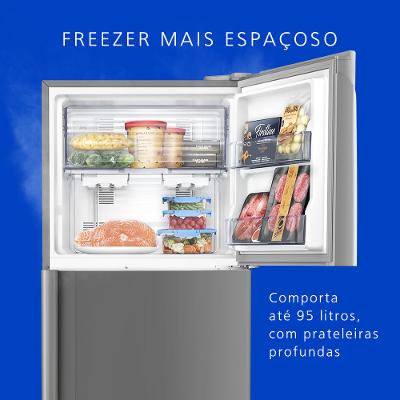 Geladeira Panasonic A+++ Frost Free 387L Aço Escovado - NR-BT41PD1X