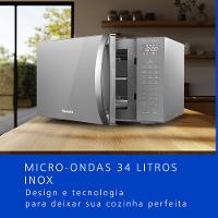 Microondas Panasonic Tecnologia Antibactéria AG 34L Inox - NN-ST67LSRU - 2