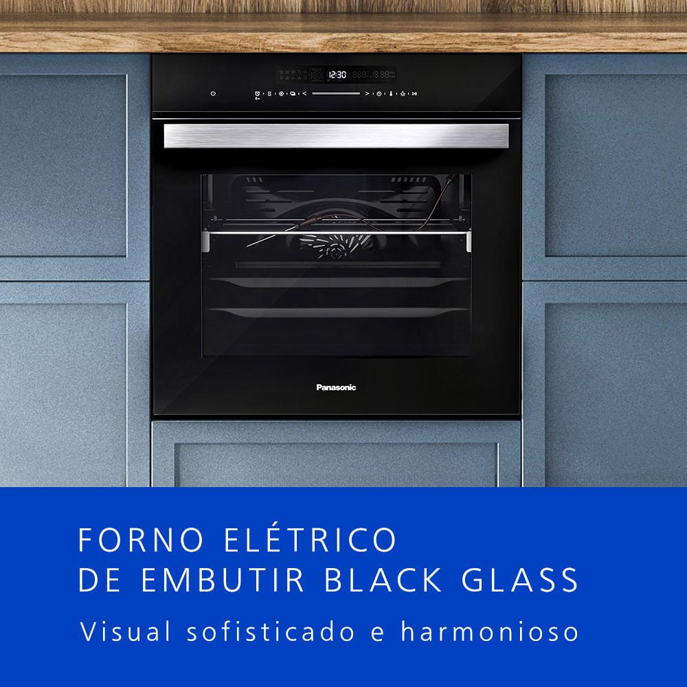 Forno Elétrico de Embutir Black Glass- HL-CX672BRPK - 2