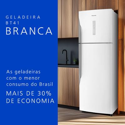 Geladeira Panasonic A+++ Frost Free 387L - Branco- NR-BT41PD1W