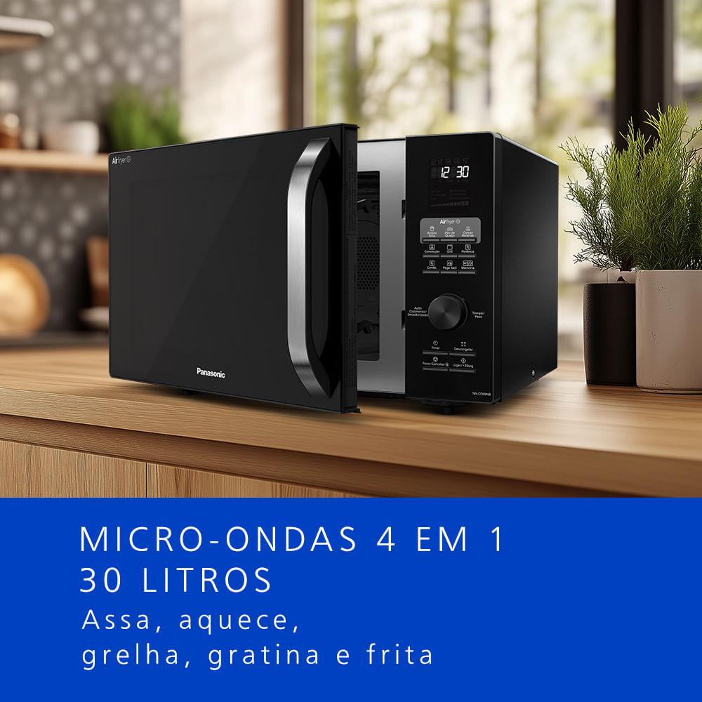 Forno Microondas 4 em 1 Panasonic 30l Preto - NN-CD89NBRU - 2