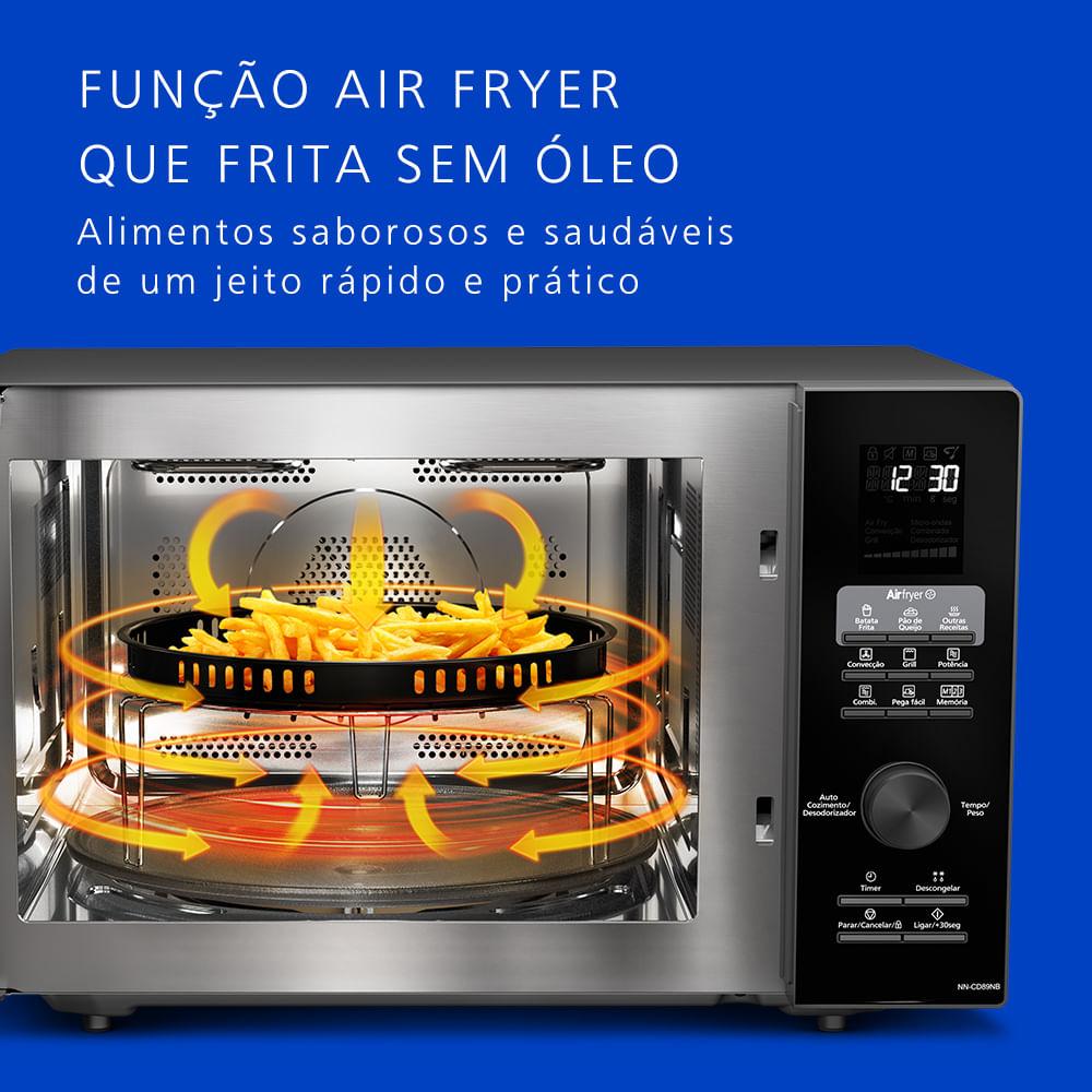 Forno Microondas 4 em 1 Panasonic 30l Preto - NN-CD89NBRU - 3