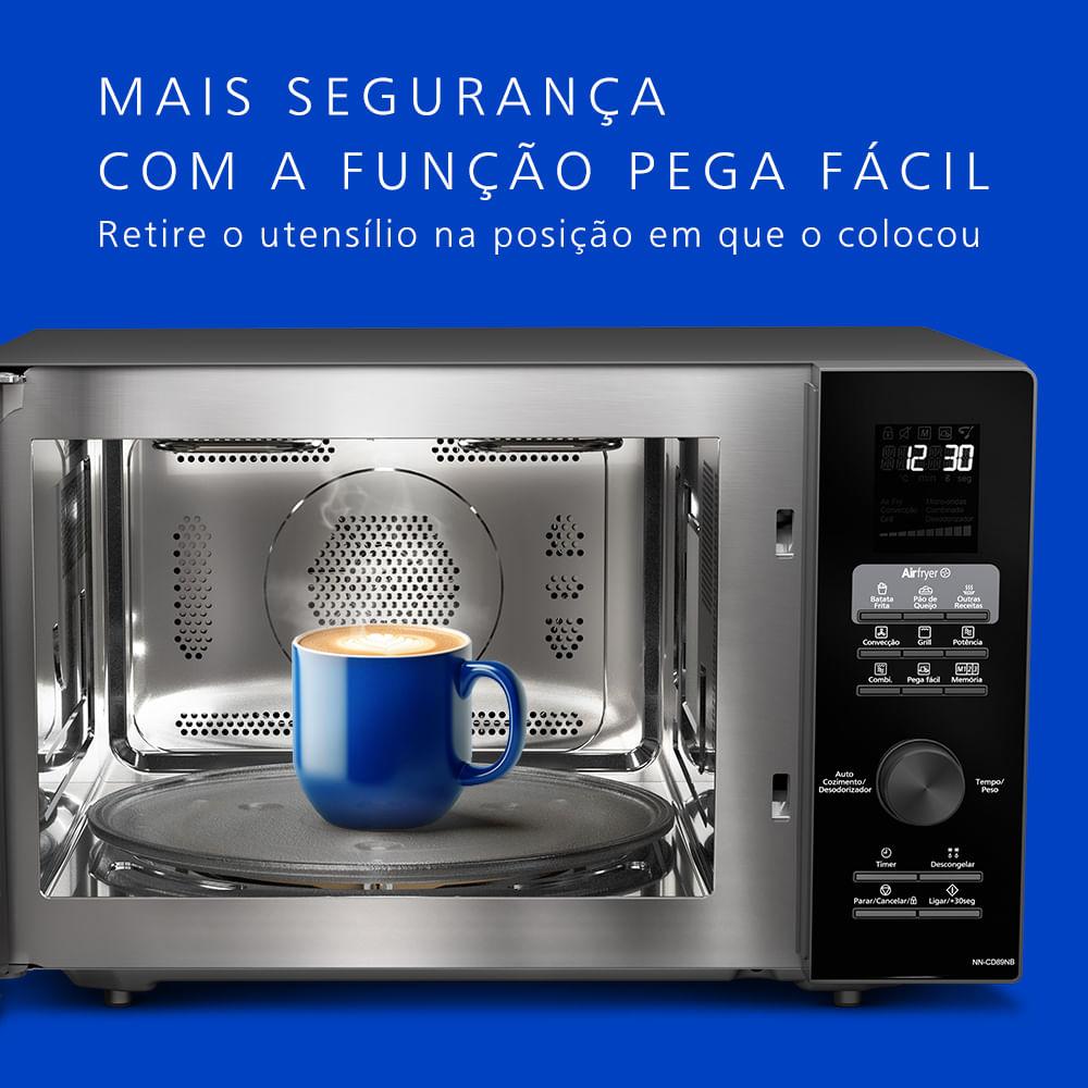 Forno Microondas 4 em 1 Panasonic 30l Preto - NN-CD89NBRU - 6
