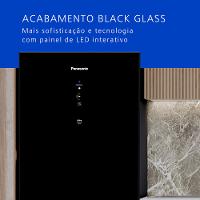 Geladeira Panasonic Frost Free 397L A+++ Black Glass - NR-BB41GV1B - 3