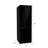 Geladeira Panasonic Frost Free 397L A+++ Black Glass - NR-BB41GV1B - 1