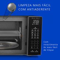 Microondas Panasonic  Dupla Refeição 34L Black Glass - NN-ST66NBRU - 3