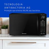 Microondas Panasonic  Dupla Refeição 34L Black Glass - NN-ST66NBRU - 5