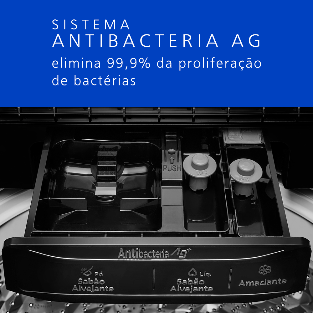 Máquina De Lavar Panasonic Antibacteria AG 18kg Titânio - NA-F180P7T - 4