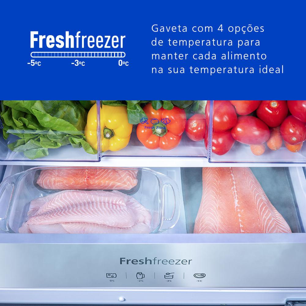 Geladeira Panasonic BB65 Diamond Glass Inverse Frost Free 450L Inverter A+++ - NR-BB65GVFM - 5