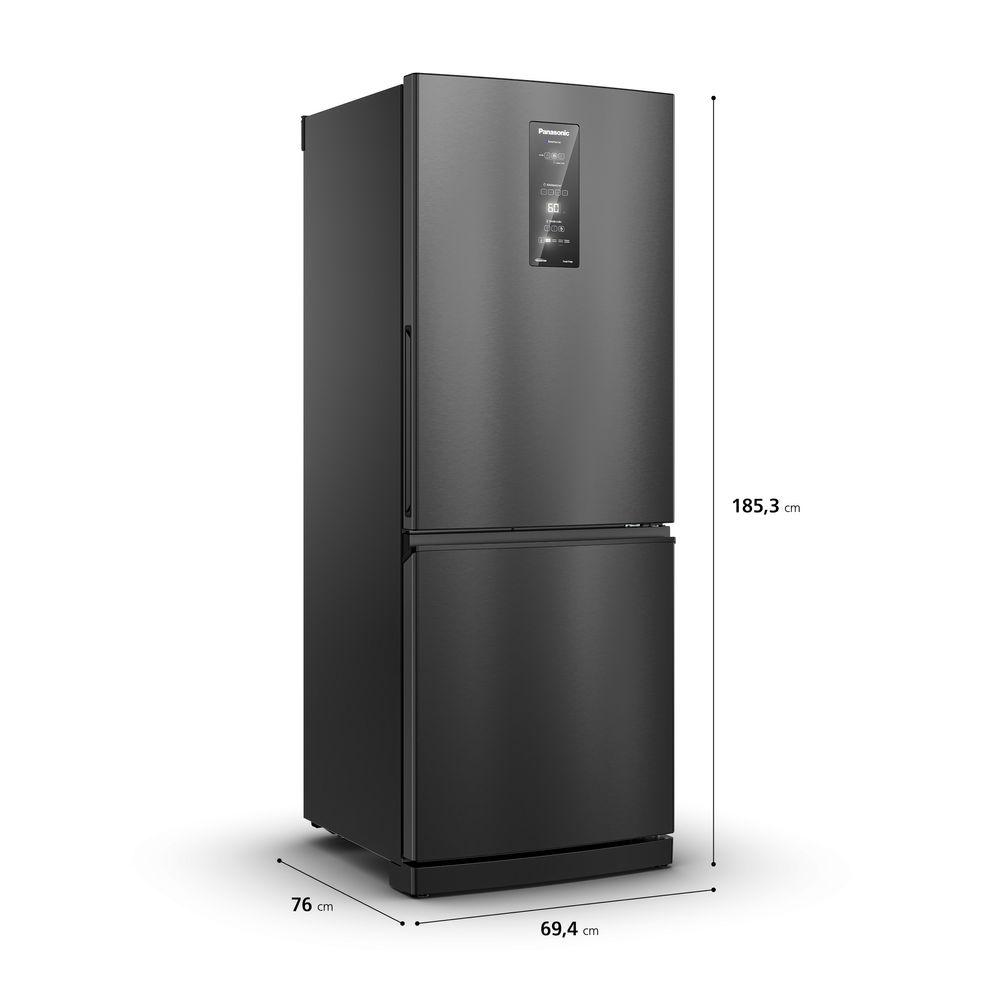 Geladeira Panasonic BB64 Cor Black Inox Look Inverse Frost Free 460L Inverter A+++ - NR-BB64PV1B - 9