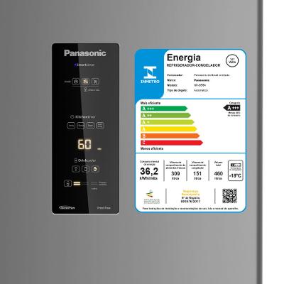 Geladeira Panasonic BB64 Aço Escovado Inverse Frost Free 460L Inverter A+++ - NR-BB64PV1X