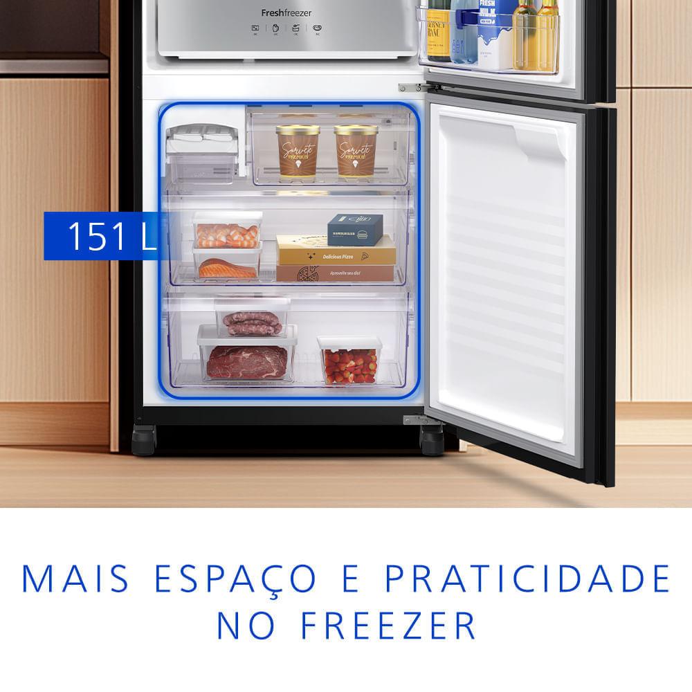 Geladeira Panasonic BB65 Black Glass Inverse Frost Free 450L Inverter A+++ - NR-BB65GVFB - 7