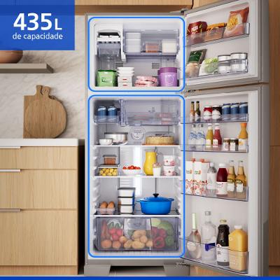 Geladeira Ideal+ Panasonic BT56 Frost Free  435L   Aço Escovado - NR-BT56PD4X