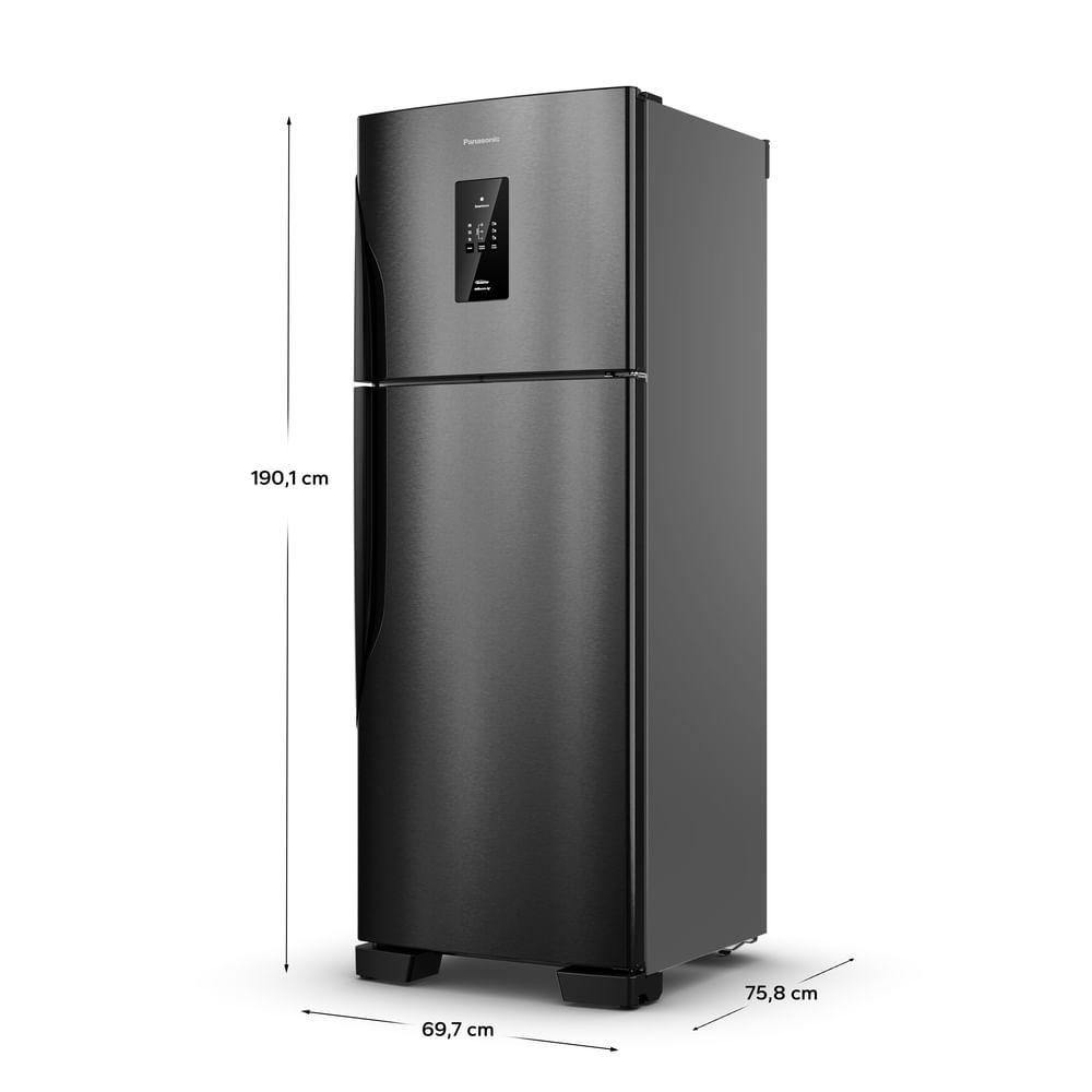 Geladeira Panasonic BT71 Black Inox Look Duplex Frost Free 494 L Inverter A - NR-BT71PV4B - 3