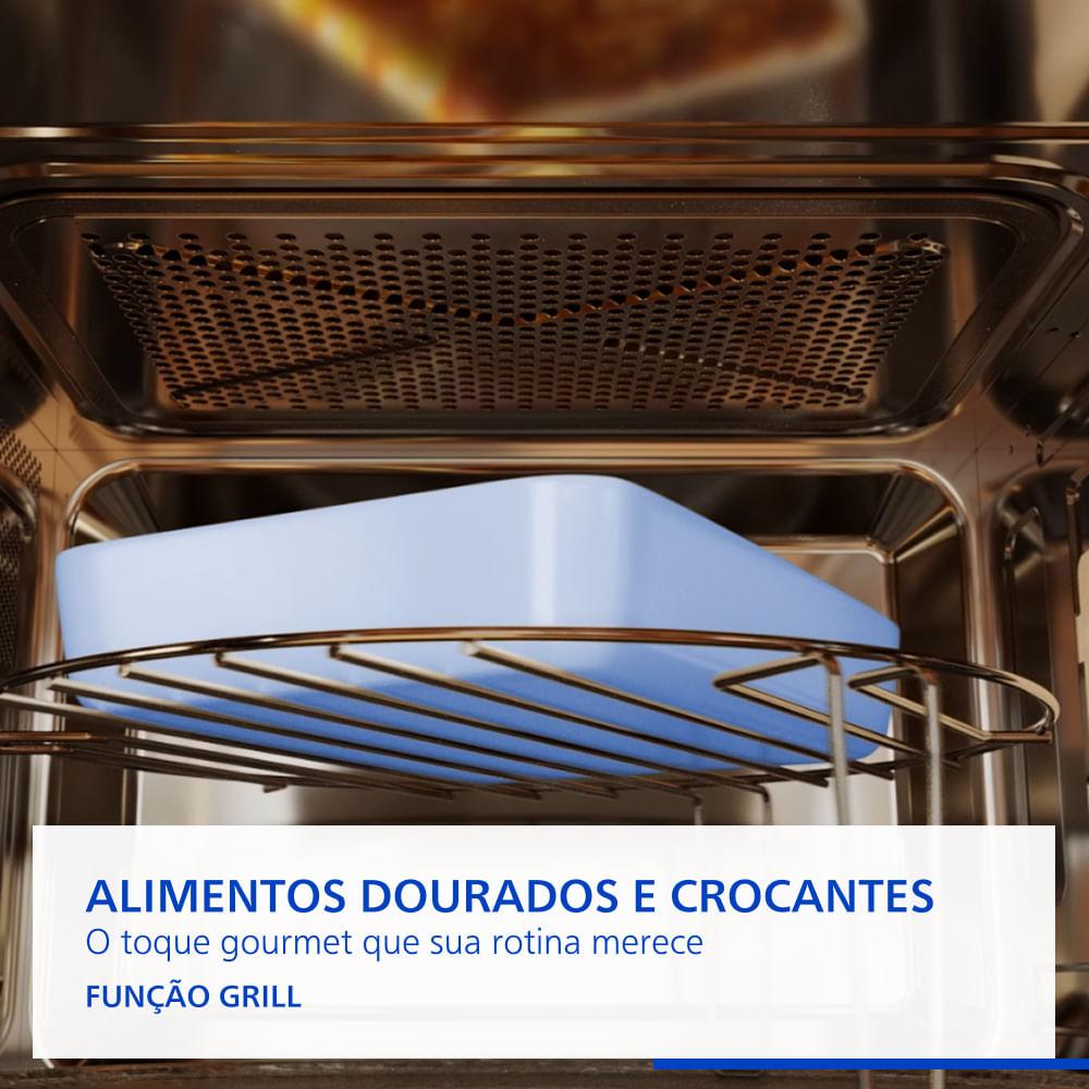 Microondas de Embutir Panasonic Painel Easy Touch 30L Inox - NN-GB68QSRUK - 4