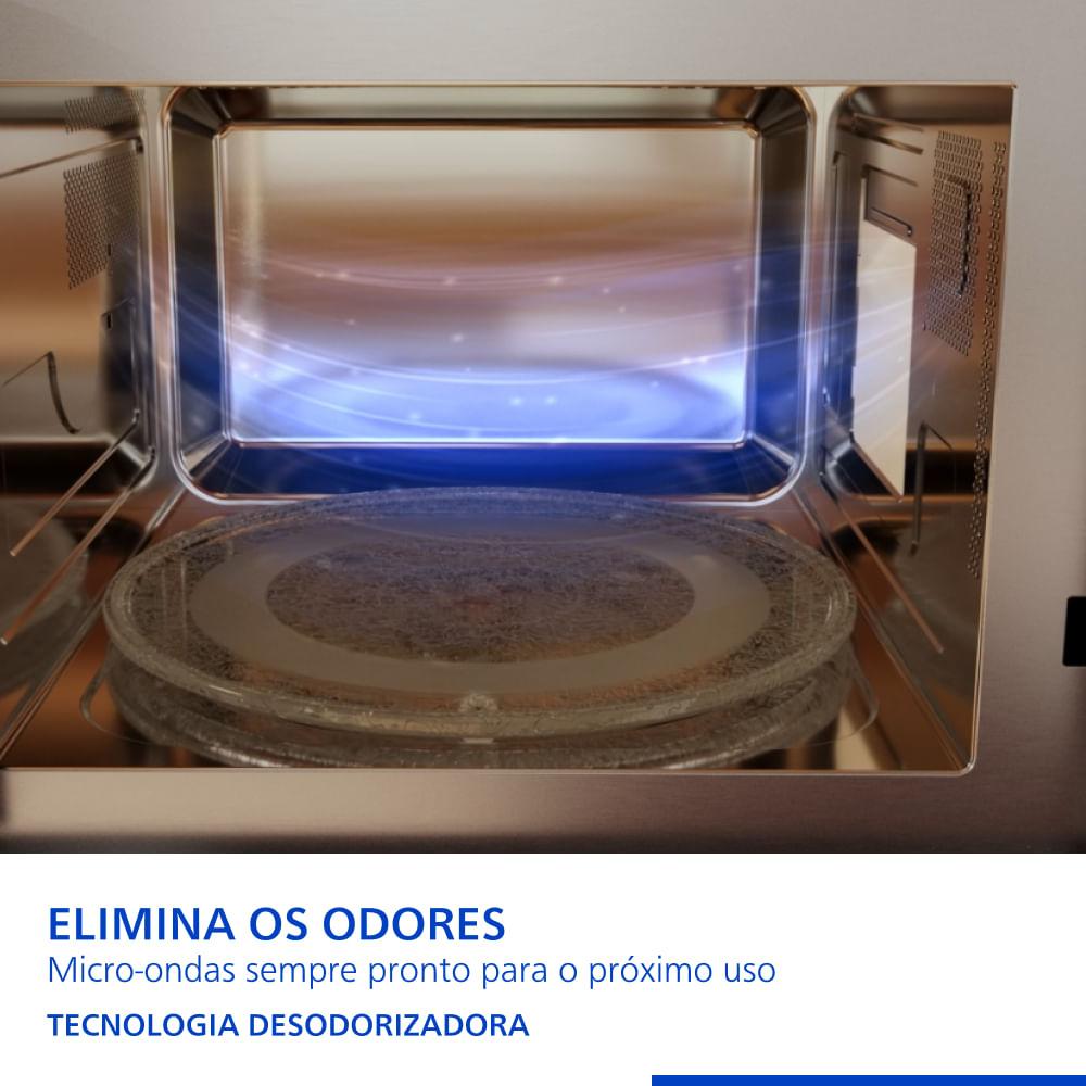 Microondas de Embutir Panasonic Painel Easy Touch 30L Inox - NN-GB68QSRUK - 5