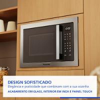 Microondas de Embutir Panasonic Painel Easy Touch 30L Inox - NN-GB68QSRUK - 2