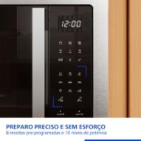 Microondas de Embutir Panasonic Painel Easy Touch 30L Inox - NN-GB68QSRUK - 3