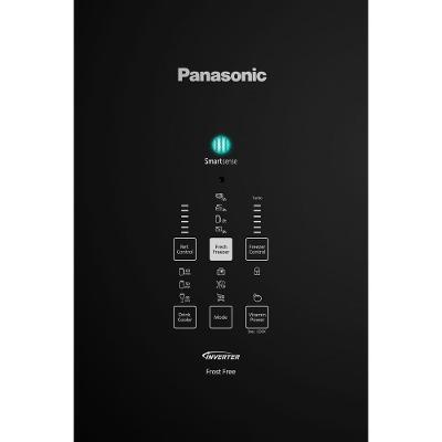 Geladeira Intuitive+ Panasonic BB71 Frost Free Inverter 511L Black Glass - NR-BB71GV7B