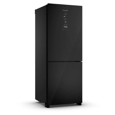 Geladeira Intuitive+ Panasonic BB65 Frost Free Inverter 467L Black Glass - NR-BB65GV7B