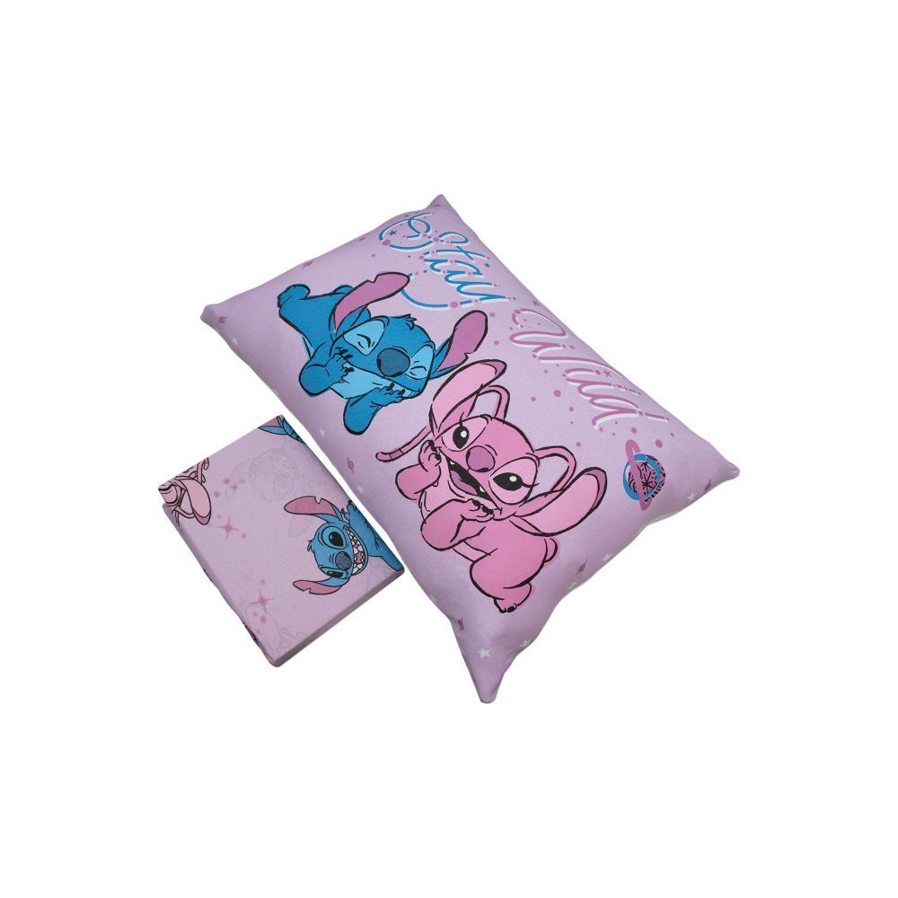 Jogo de Lençol Portallar Disney Stitch Joy Fronha 100% Algodão Solteiro - 2