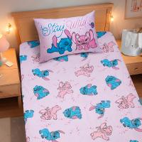 Jogo de Lençol Portallar Disney Stitch Joy Fronha 100% Algodão Solteiro - 5