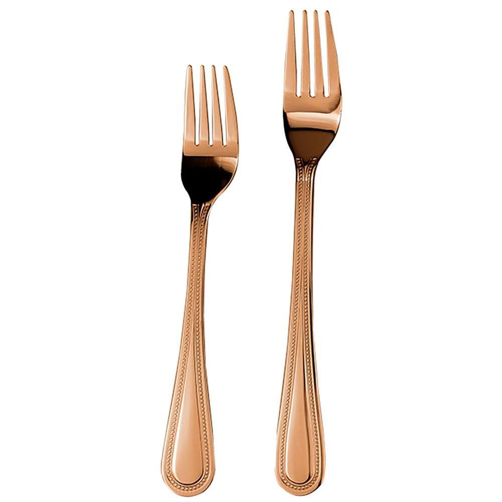 Faqueiro 48 Peças Fracalanza Pearl em Aço Inox - Cobre - 3