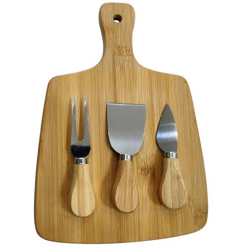 Conjunto para Queijo em Bambu Dynasty - 4 Peças