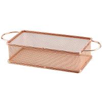Cesta Retangular Dynasty Fry em Aço Inox - Rosé - 1