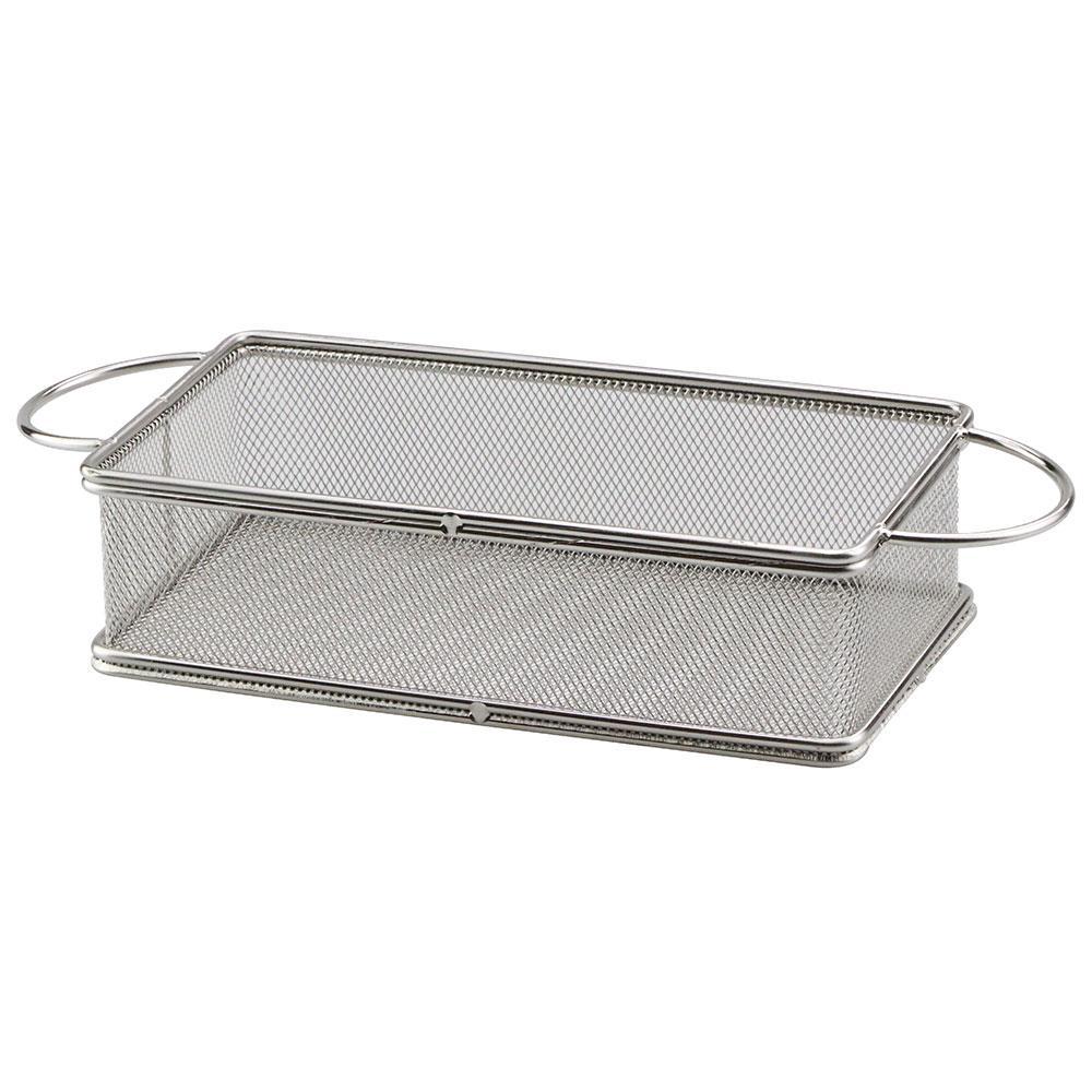 Cesta Retangular Dynasty Fry em Aço Inox - Prata - 1